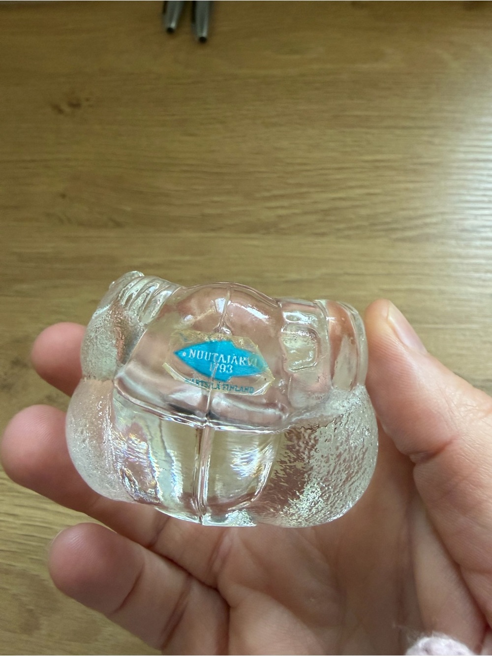 Vintage 70s/80s Nuutajarvi Finnish Glass Votive Candle Holder | Made in Finland
